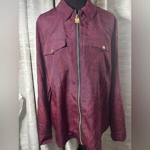 Michael Kors Red and Black Blouse